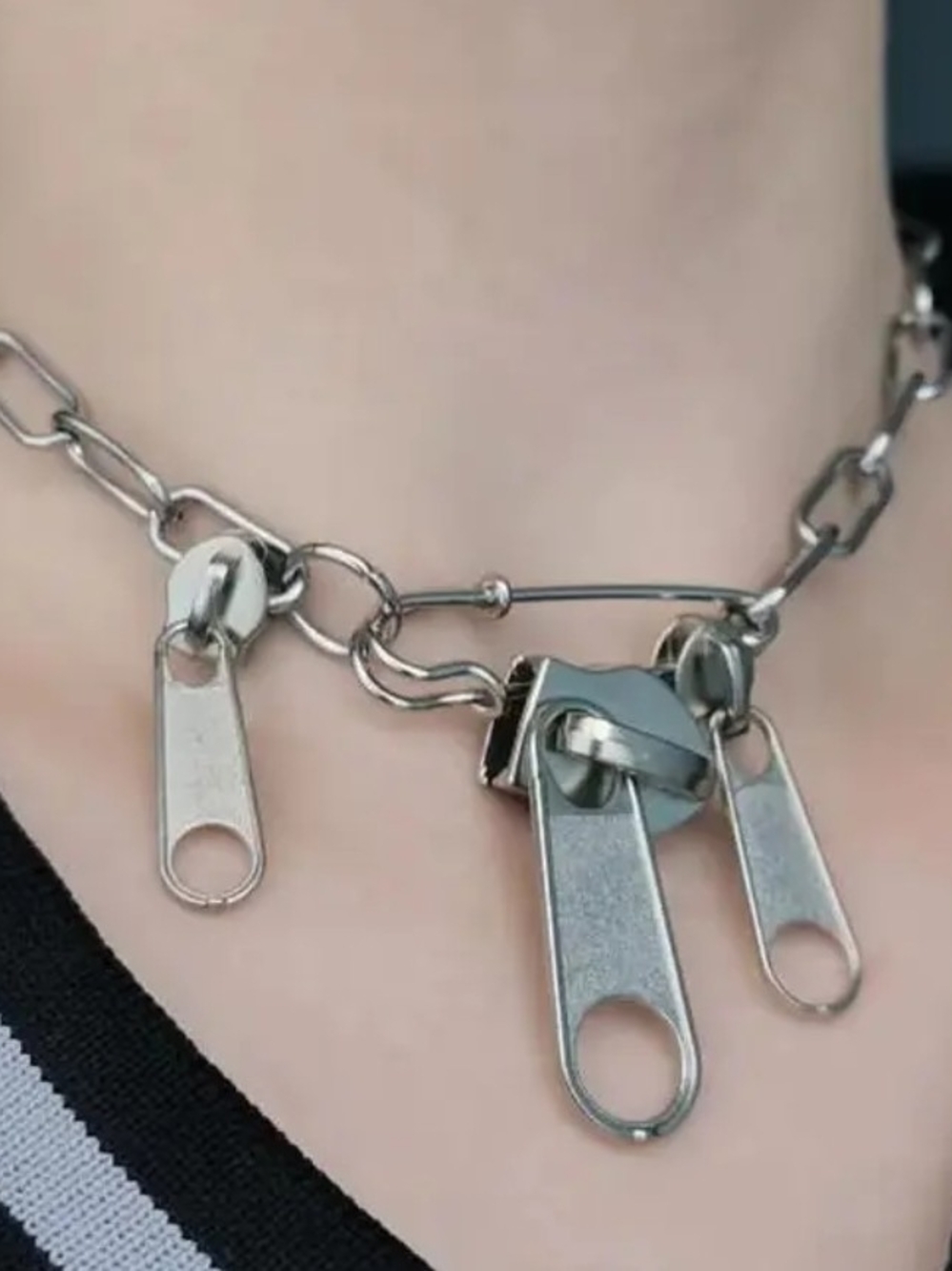 Zipper Head Chain Necklace